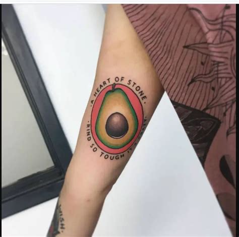 avocado tattoo|avocado tattoo meaning.